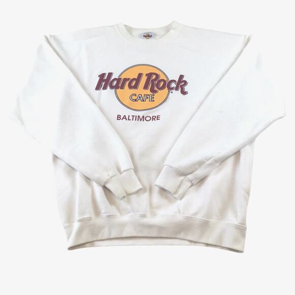 Hard Rock Cafe L Baltimore Sweatshirt Vintage Classic Logo - Picture 1 of 3